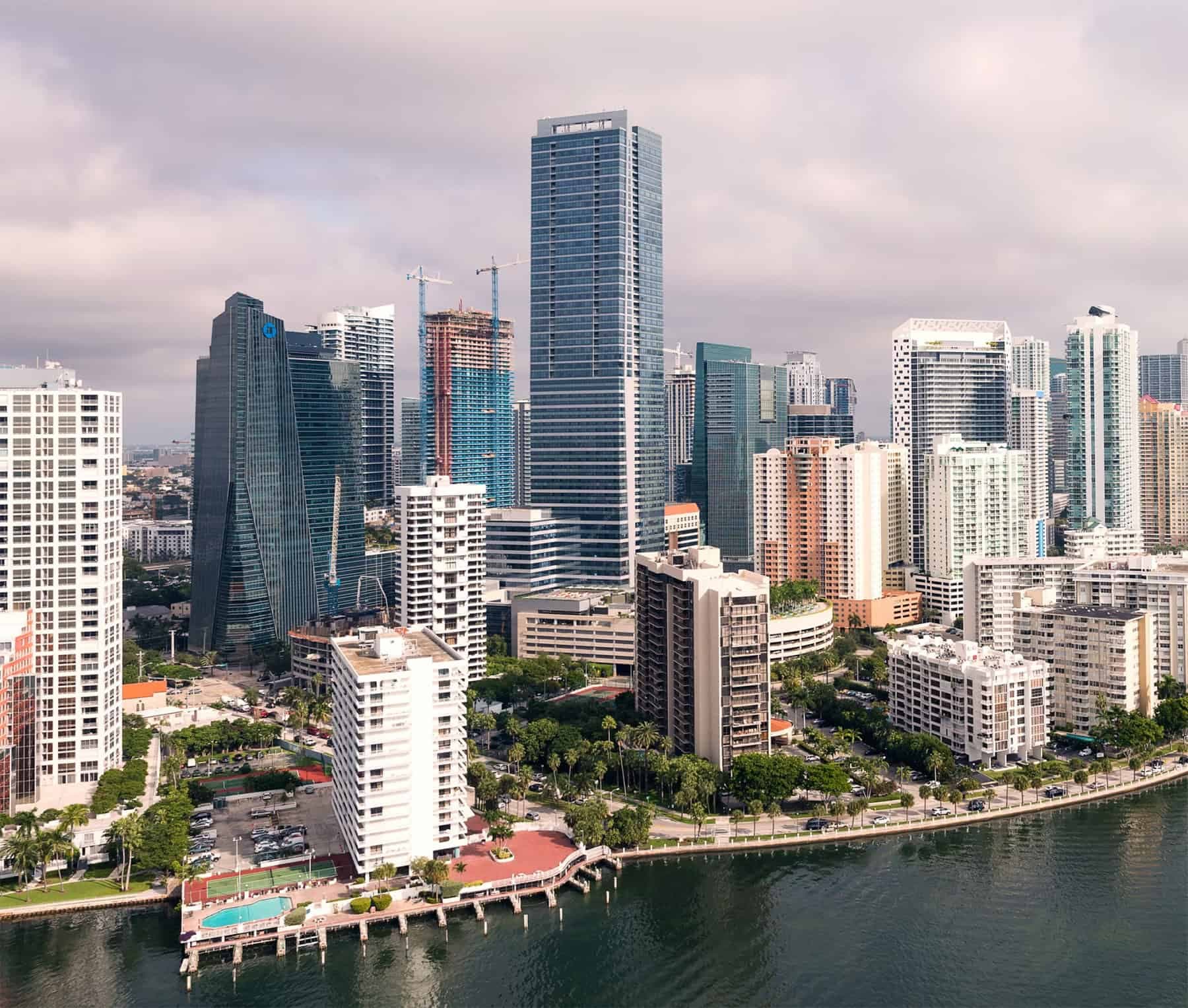 Miami skyline near our office